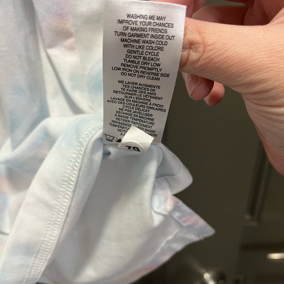 Travis Mathew Men's Light Blue and Pink Polo Shirt Size L - Picture 6 of 7